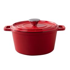 Cacarola-Ferro-Fundido-Esmaltada-24cm-Vermelha