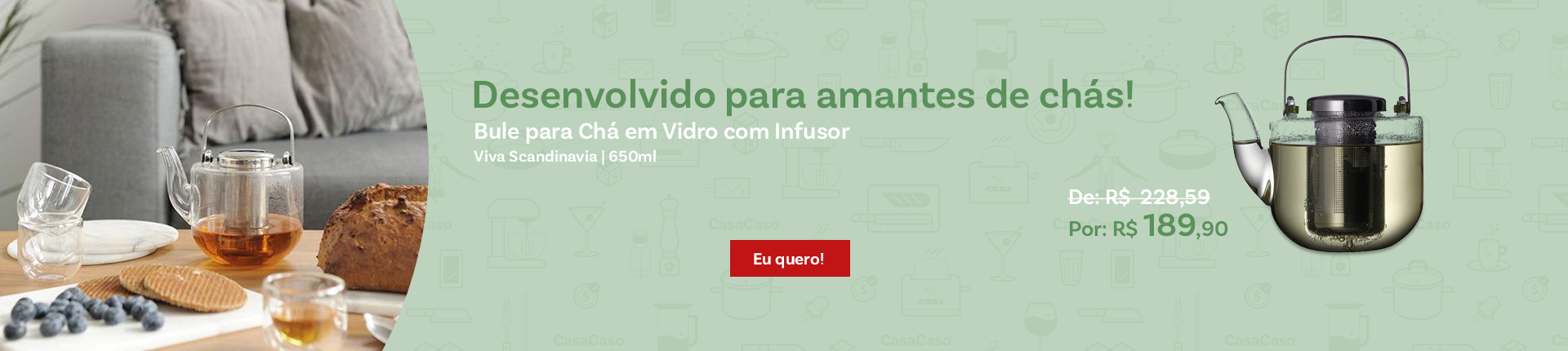 Banner Bule para chá